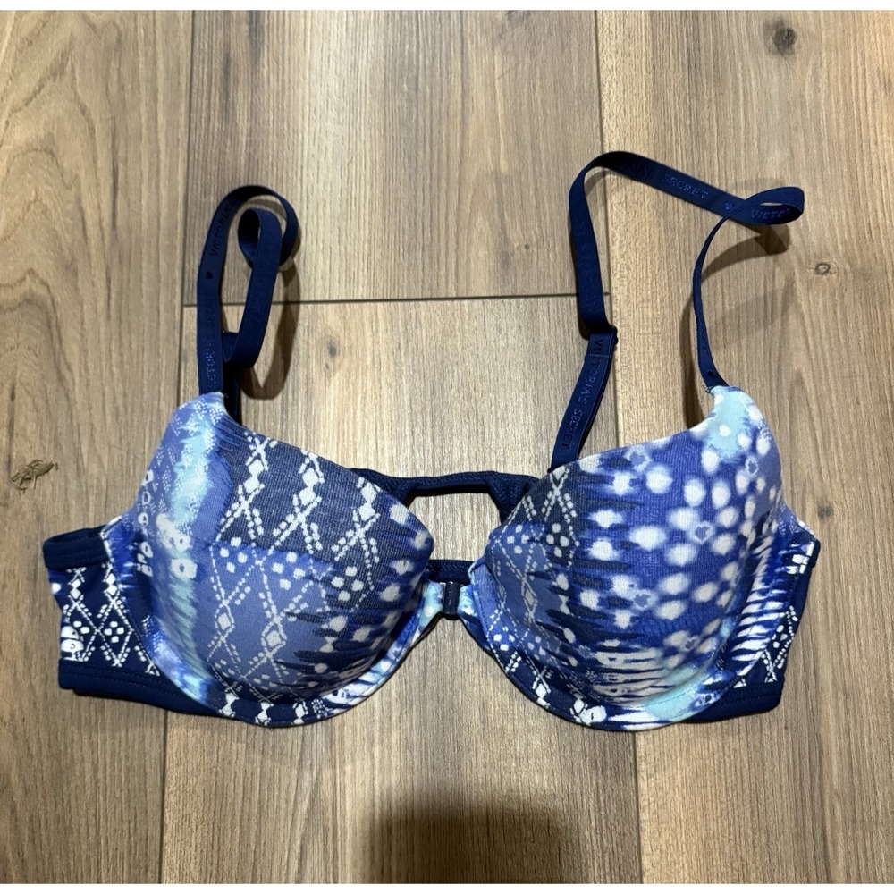 Victoria's Secret Sz 34B Underwire‎ Padded Bra Blue